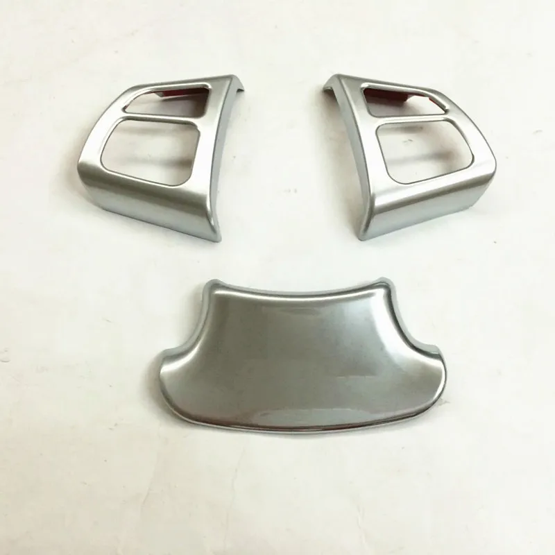 For Suzuki Vitara- car styling ABS Chrome Steering wheel Interior Kit Trim lamp frame hoods car Accessories 3pcs