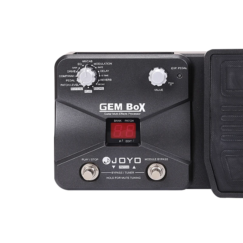 JOYO GEM Box гитарный мульти-процессор эффектов 8 видов модулей эффектов 60 типов эффектов Chorus Delay Drive многофункциональная педаль эффектов