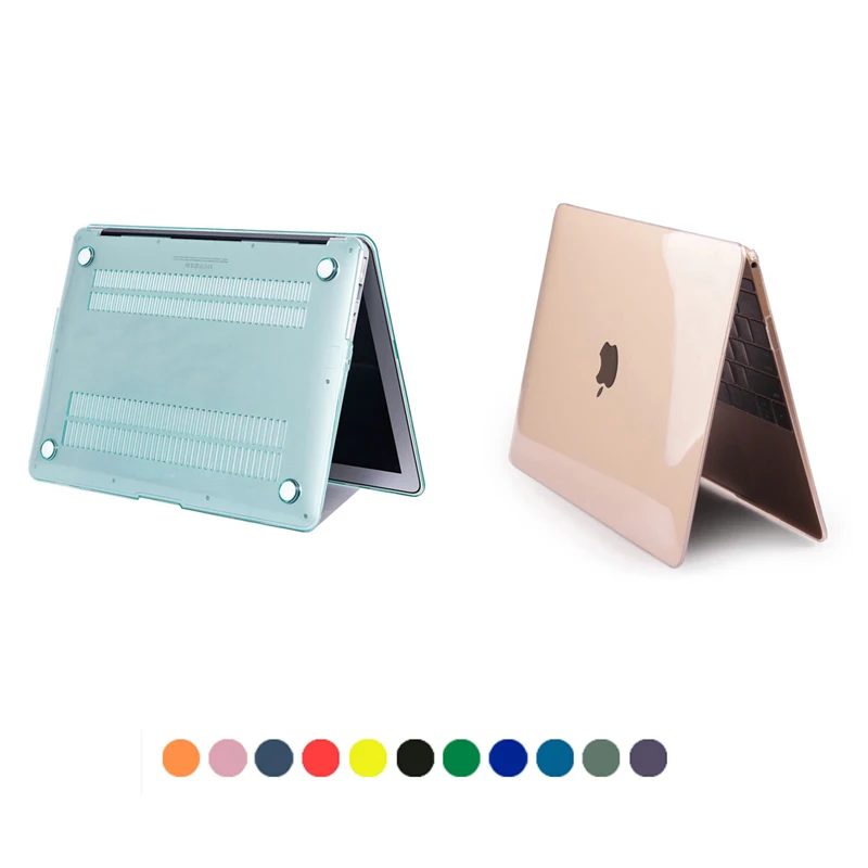 Прозрачный жесткий чехол для ноутбука Macbook AIR Retina 11 12 13 15 дюймов с сенсорной