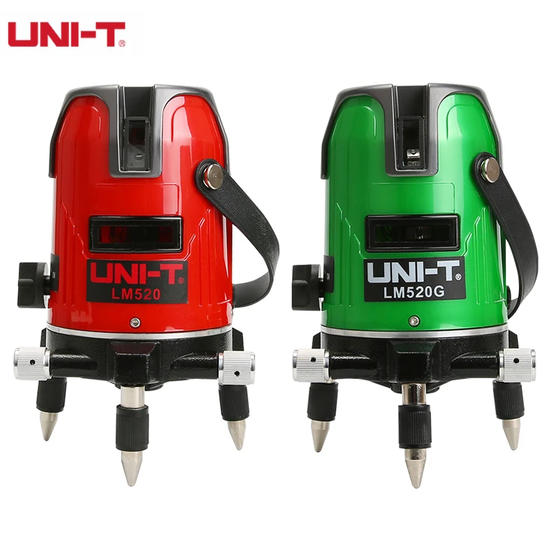 

UNI-T LM520 Red Laser level LM520G Green Laser Level 2 Lines 3 Points 360 Degree Self Nivel Laser Horizontal Vertical