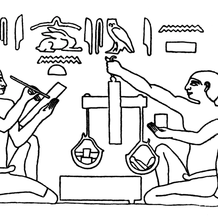 Ancient Egyptian Scales  Fifth Dynasty Poster Print by Science Source (24 x 18)