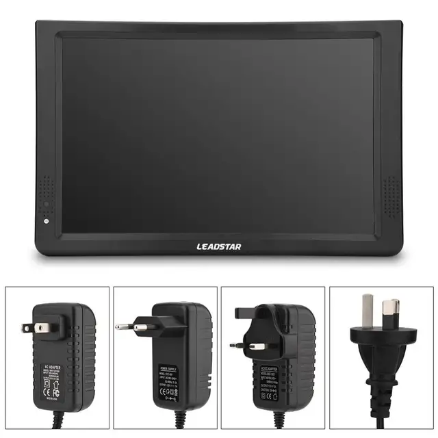11.6 Inch Portable Digital Analog Television DVB-T/T2 1280*800 Resolution HD PAL 1080P LED TV for Home Car Airplane