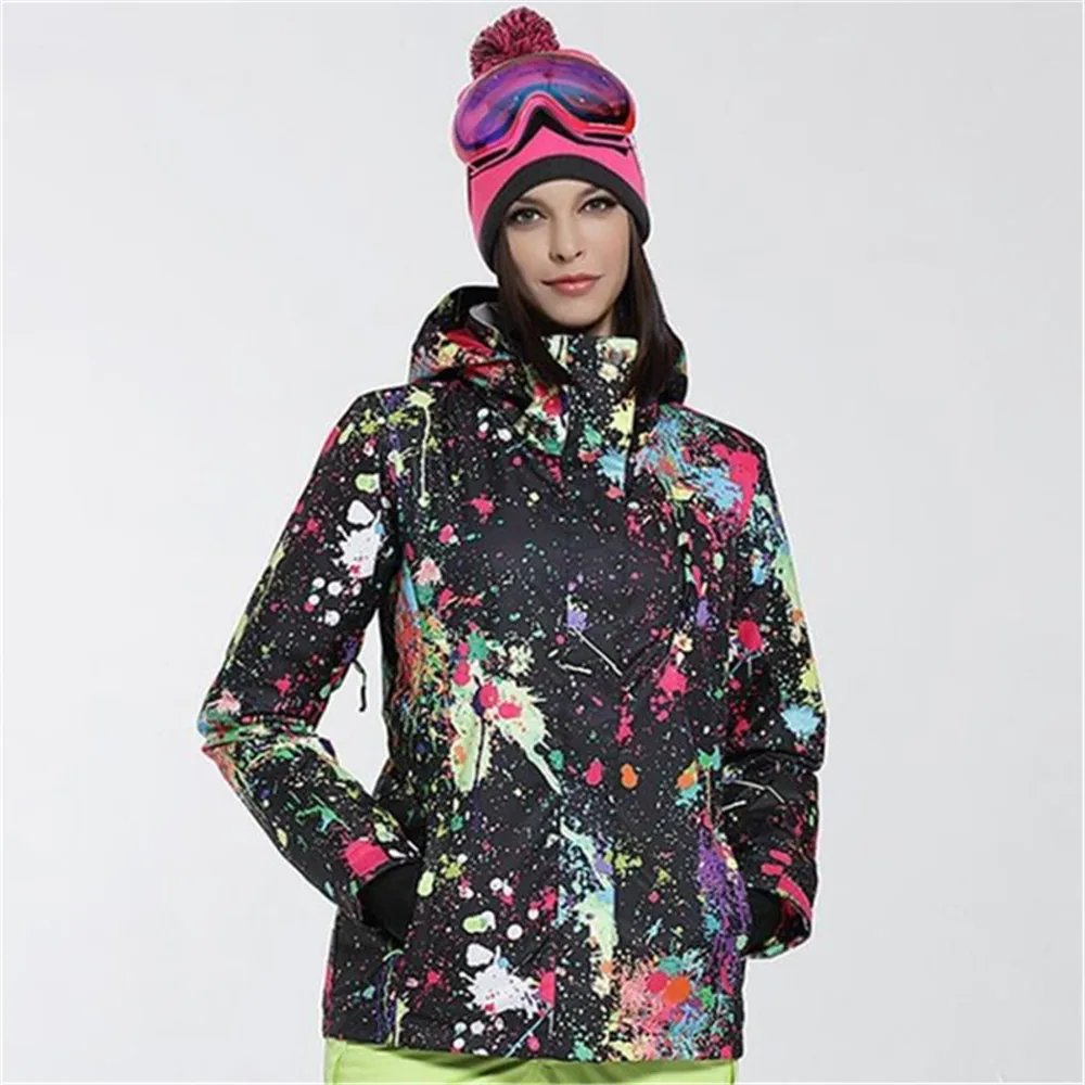 

Snow coat thicken Waterproof Windproof warm breathable Winter Sports Outdoor Camping Hiking Snowboard Skiing jacket women