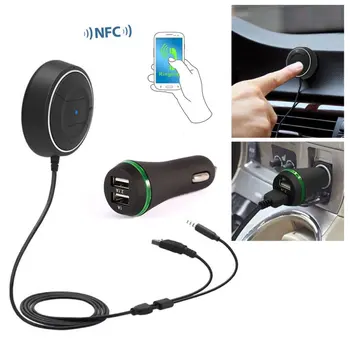

Bluetooth 4.0 Wireless Music Receiver 3.5mm Adapter Handsfree Car AUX Speaker