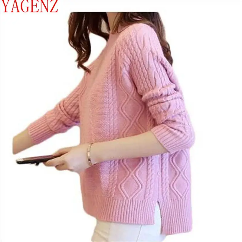 Модный женский свитер s новая весенне-осенняя одежда свободные топы элегантный женский свитер Корейская версия плюс размер женщин 1436