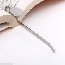 Нежная металлическая Закладка в форме шеи лебедя, бумажная Закладка для книг, держатель книг, школьные принадлежности