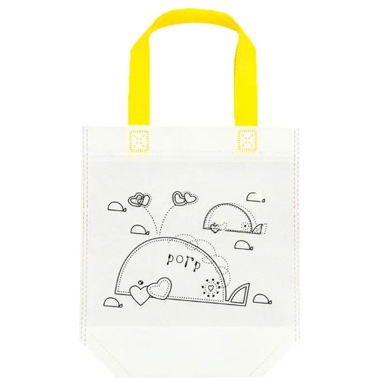 DIY экологическая граффити сумка ручной работы картина детский сад Tote сумки Пазлы для детей Подарки для детей мая-9