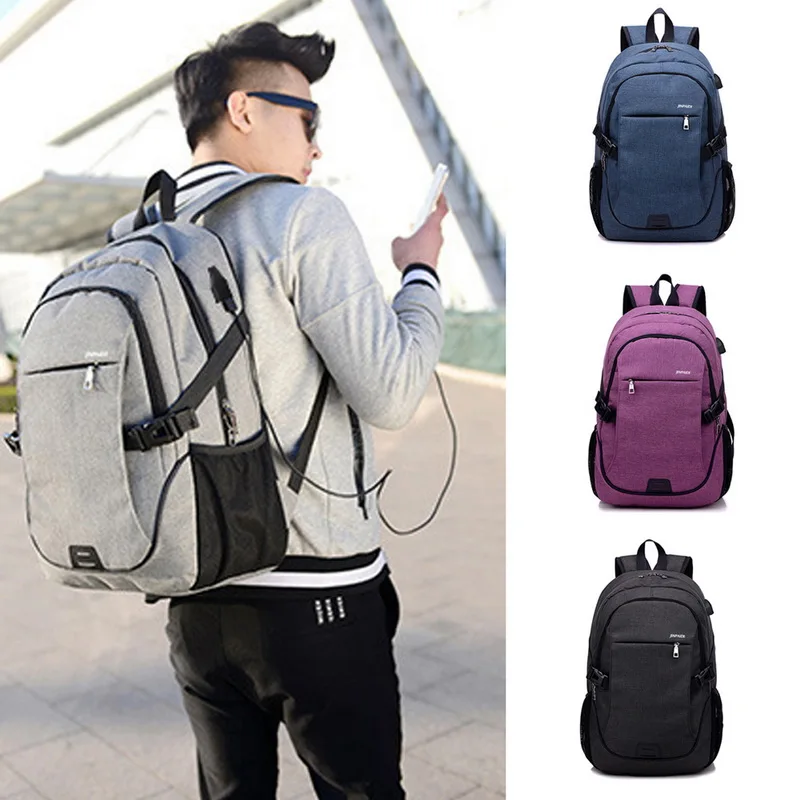 

Men Laptop Theft Backpacks Waterproof USB Charging Brand Design Bags Male Business Travel Oxford Bags Women Leisure Backpack