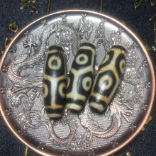 3 шт./лот, тибетский черепаховый Агат, 6 глаз, дзи, черный, 10 мм* 30 мм, мужской и женский браслет, ожерелье, ювелирное изделие, сделай сам, сострадатель