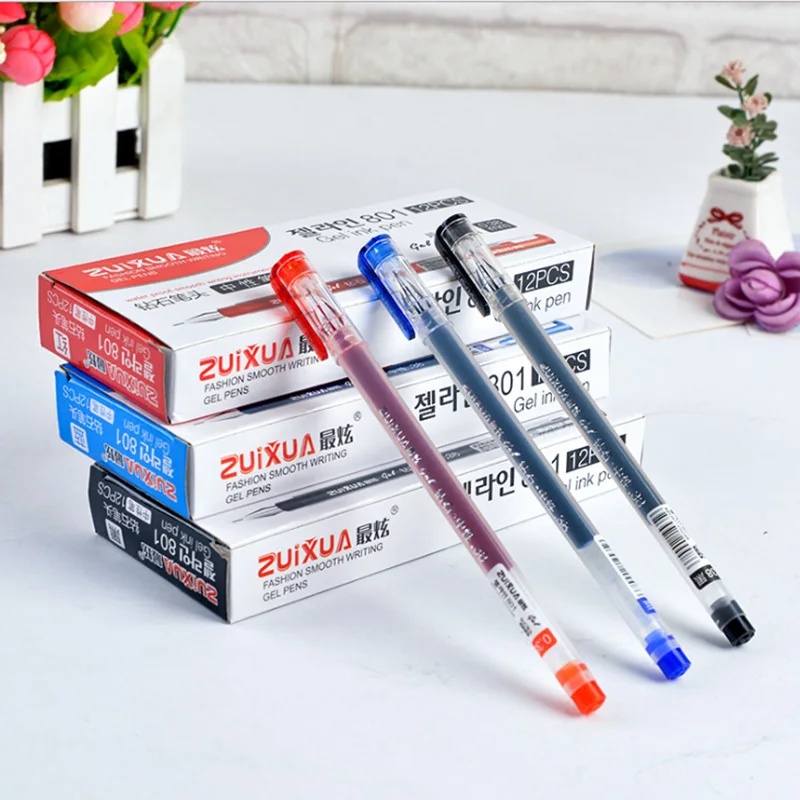 

The most dazzling diamond stone neutral pen large capacity 0.38 creative transparent pen learning office neutral pen