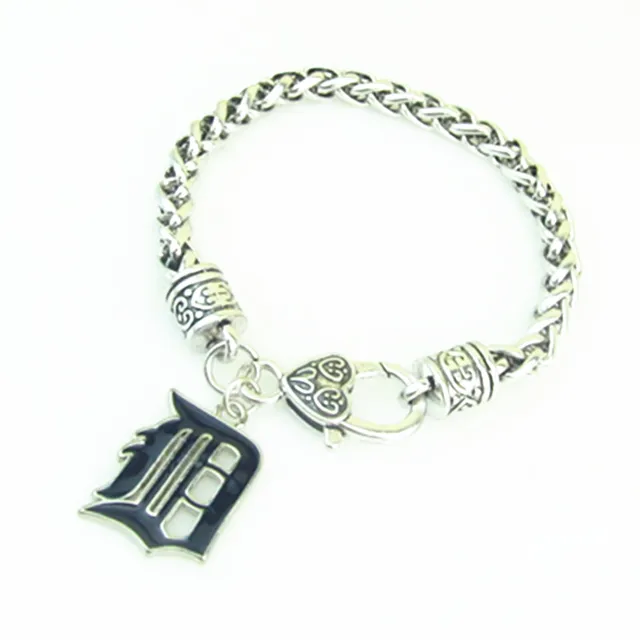 High Quality Zinc Alloy Enamel Baseball Detroit Tigers Charm High Quality Zinc Alloy Enamel Baseball Detroit Tigers Charm Bracelet For Women And Men Jewelry Gift
