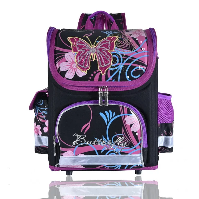 wenjie brother Kids butterfly Schoolbag Backpack EVA Folded Orthopedic Children &hellip;