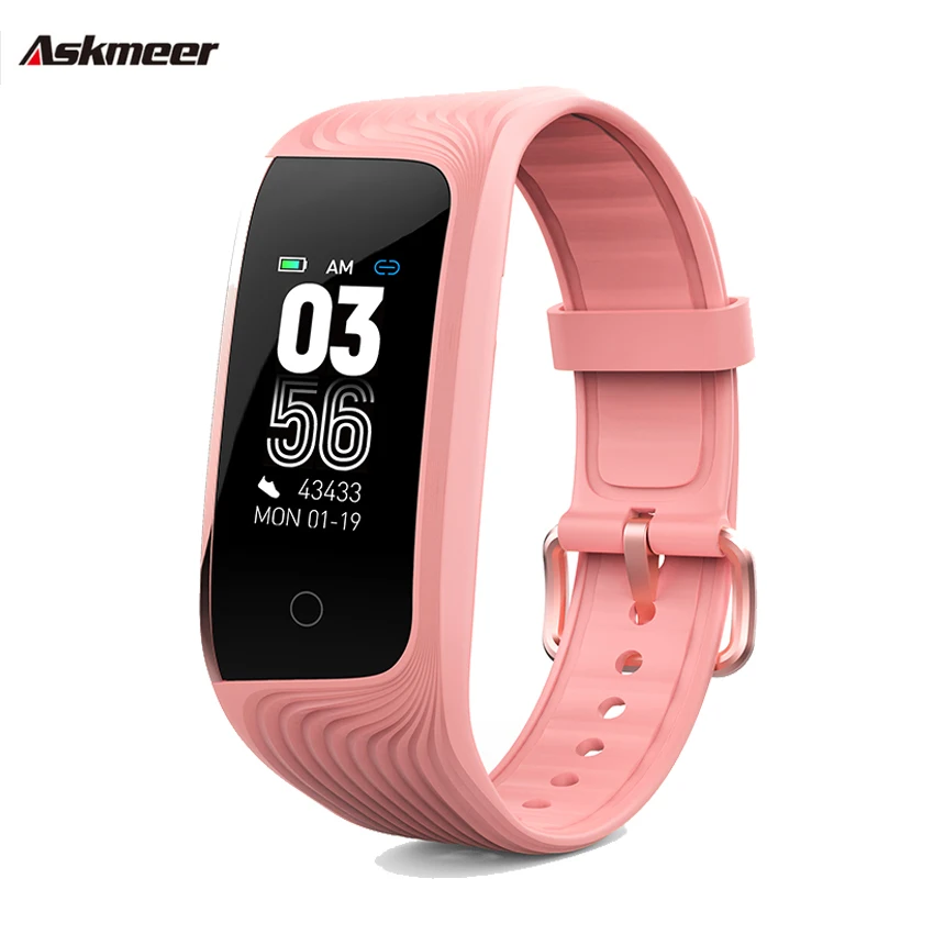 

ASKMEER S4 Smart Wristband Color Screen Touchscreen smart bracelet Sport Tracker smart watch heart rate monitor smart band