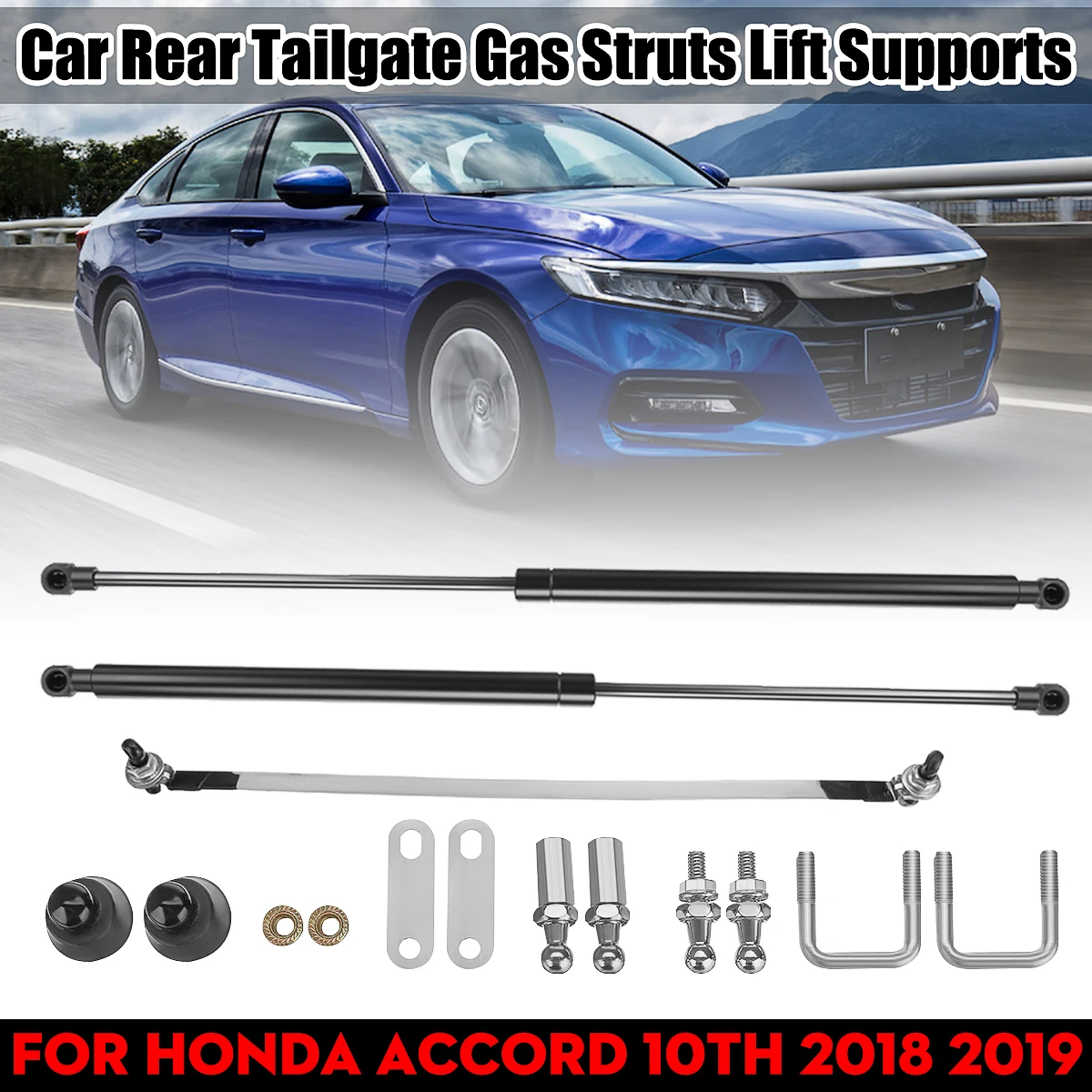 

1Pair Rear Trunk Tailgate Boot Gas Spring Shock Lift Struts Support Rod Arm Bars For Honda For Accord 10th 2018 2019
