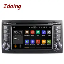 Idoing Автомобильный Мультимедийный Dvd-плеер 2Din Руль Для Audi A4 Android Quad Core GPS Навигации Видео 3 Г WI-FI SWC Dual OBD2 ТВ