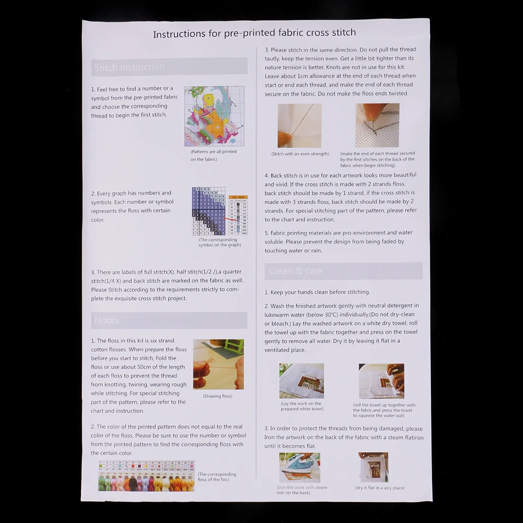 Stamped & Counted Cross Stitch Kit House Pattern 14CT Embroidery Needlecrafts