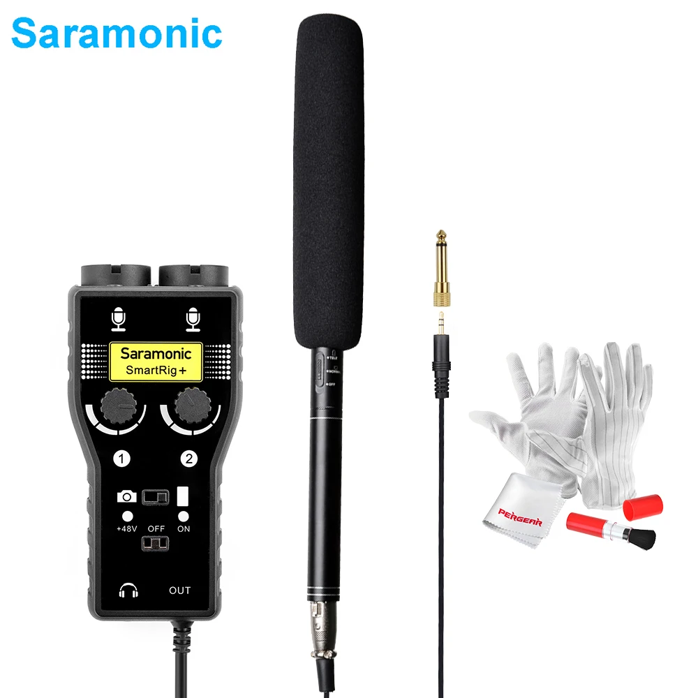 Saramonic SmartRig+ 2 Channel XLR/3.5mm Microphone Audio