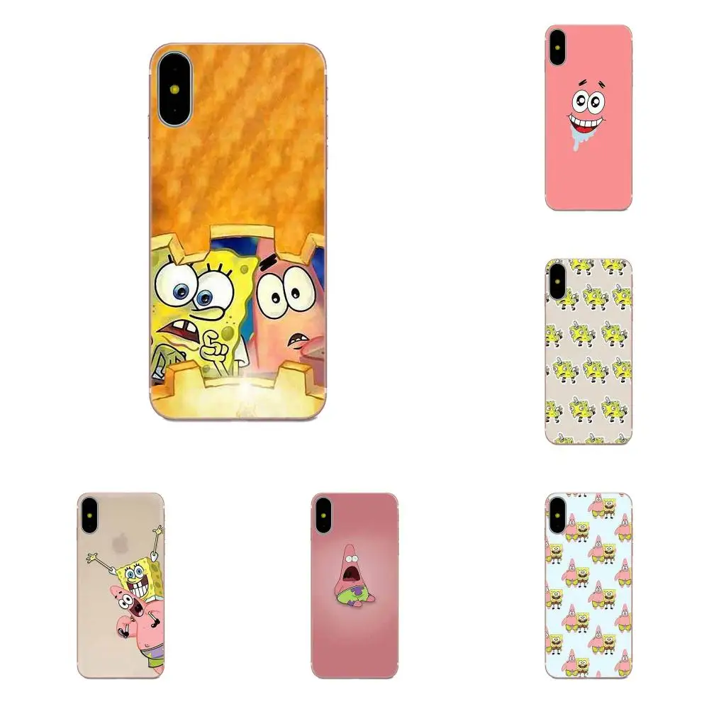 Чехол Губка Боб и Патрик для Apple iPhone X XS Max XR 4 4S 5 5C 5S SE 6 6S 7 8 Plus | Мобильные телефоны