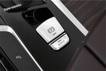 

Lapetus Electrical HandBrake Parking "P" Stalls + Auto Hold Button Cover Trim Matte Fit For BMW 5 Series G30 530I 2017 - 2020