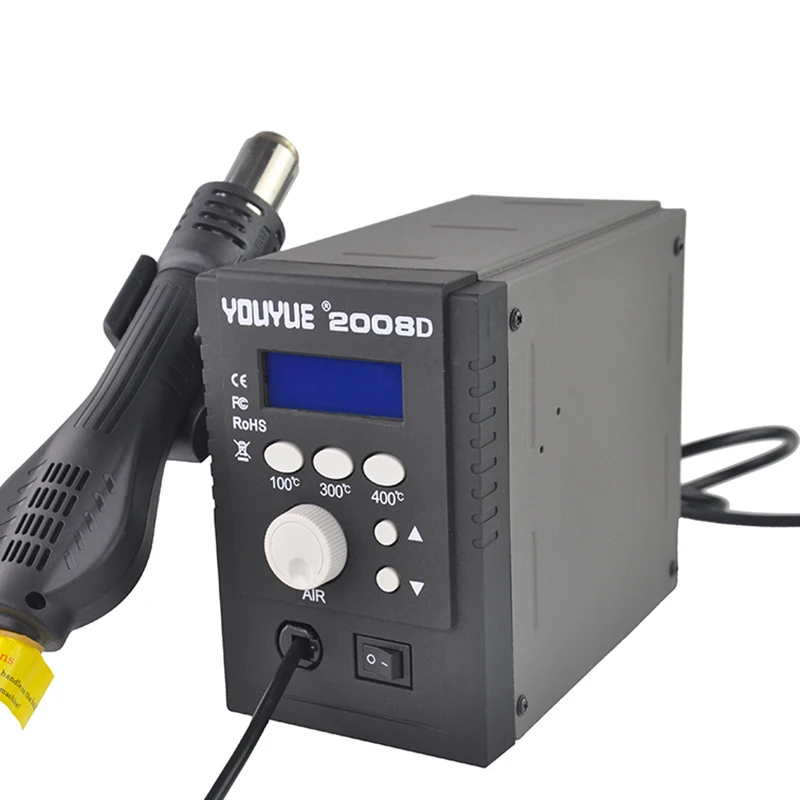Паяльная станция YOUYUE 650 Вт 2008D с регулируемой температурой SMD для отпайки горячим