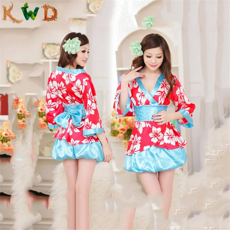 Japanese Cosplay Kimono Pajamas Women/'s Girl Lingerie Set Dress