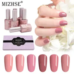 MIZHSE УФ-гель для ногтей набор розовый серии одноцветное светодиодный светильник Gelpolish первоклассника Vernis полу постоянными лак для ногтей