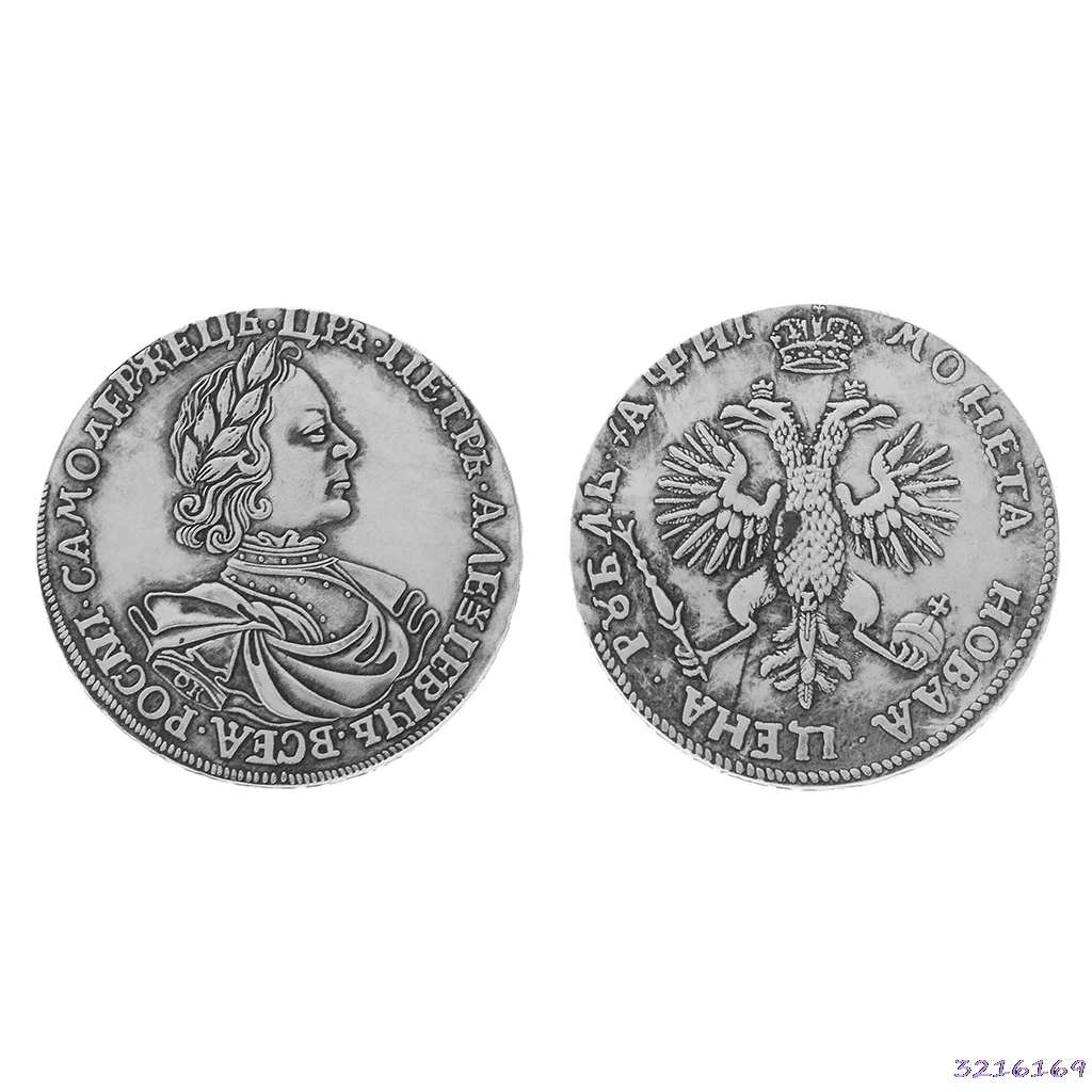 

Peter 1 Commemorative Coin Antique Imitation Handicraft Home Decor 40mm