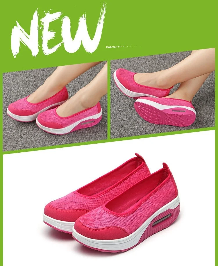 Plataforma mulher vulcanizar sapatos mocassins deslizamento em