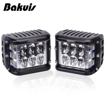 

2x 45W Single Side Light Side Shot Pod LED's Cube Led Work Light Off Road Driving Light For Jeep UTV RZR Truck