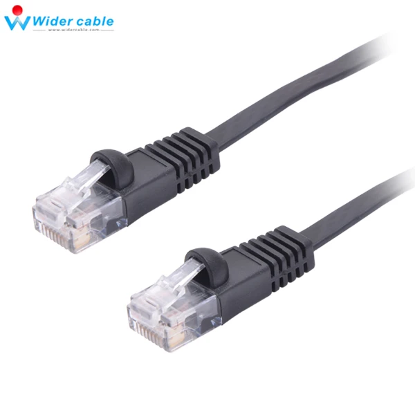 Высокопроизводительный кабель Fluke UTP Ethernet сетевой патч корд Lan черный плоский CAT6 0