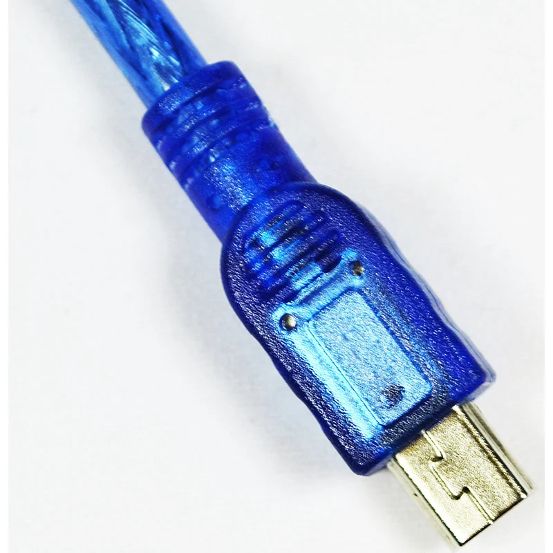 USB 2 0 A синий короткий штекер для Mini 5 Pin B Мужской кабель зарядки данных 30 см MP3 MP4