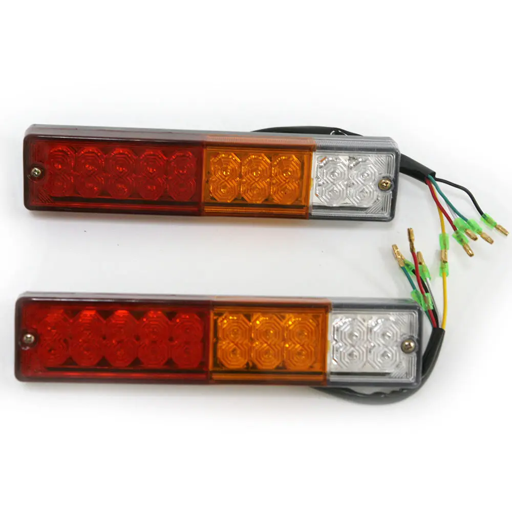 Pair 12V 24V ATV Truck 20 Led Trailer Rear Tail Brake Reverse Light