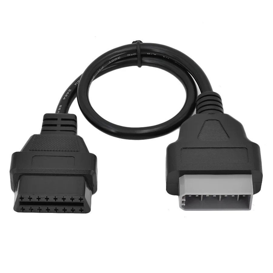 Для Nissan 14Pin до 16pin OBD OBD2 разъем диагностического кабеля OBDII адаптер