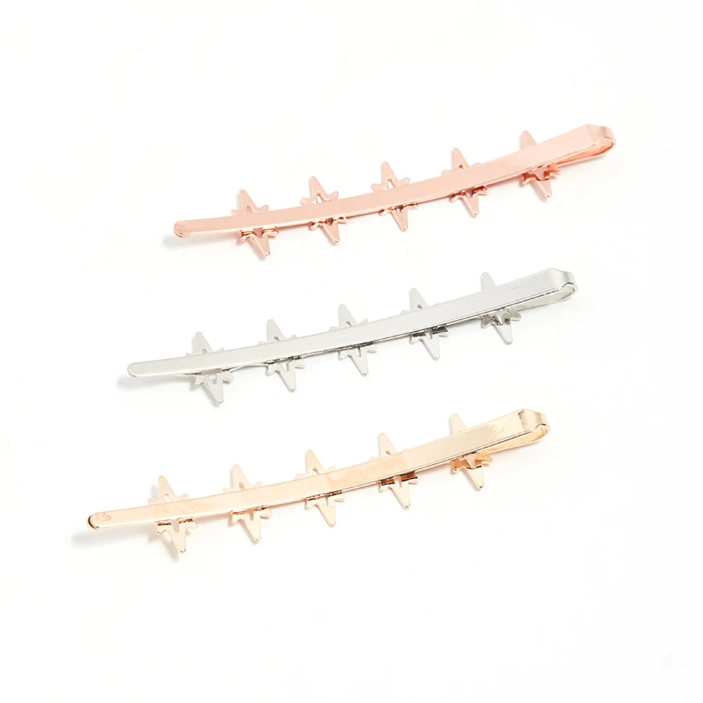 1PC Gold Silver Star Barrettes Jewelry Hair Accessories Hairpins for Women Lady Girls Headwear Hair Clips