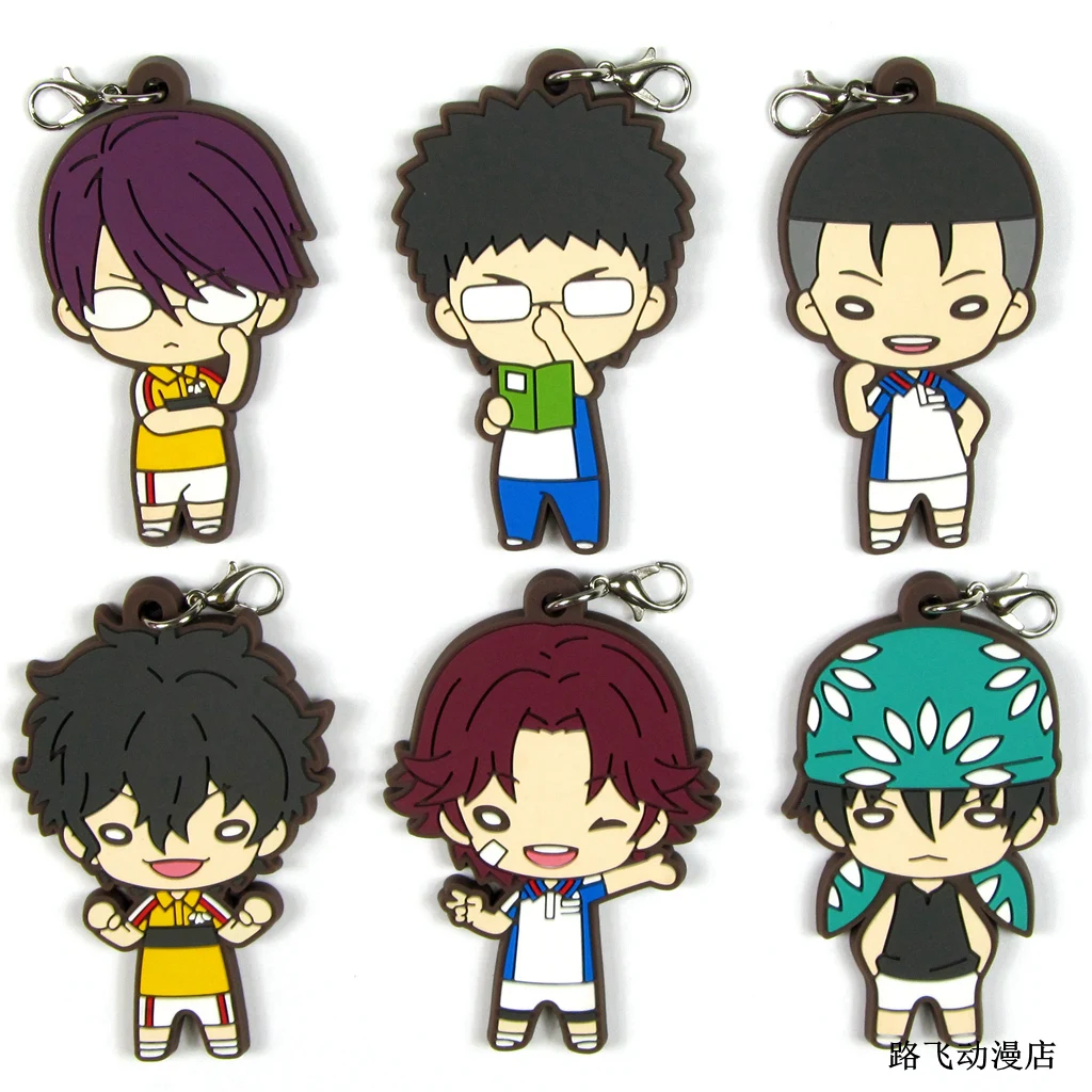 

New Prince of Tennis KiriharaAkaya Kaidoh Kaoru Kikumaru Eiji Inui Sadaharu Oishi Syuichirou Action Figure Anime Rubber Pendant