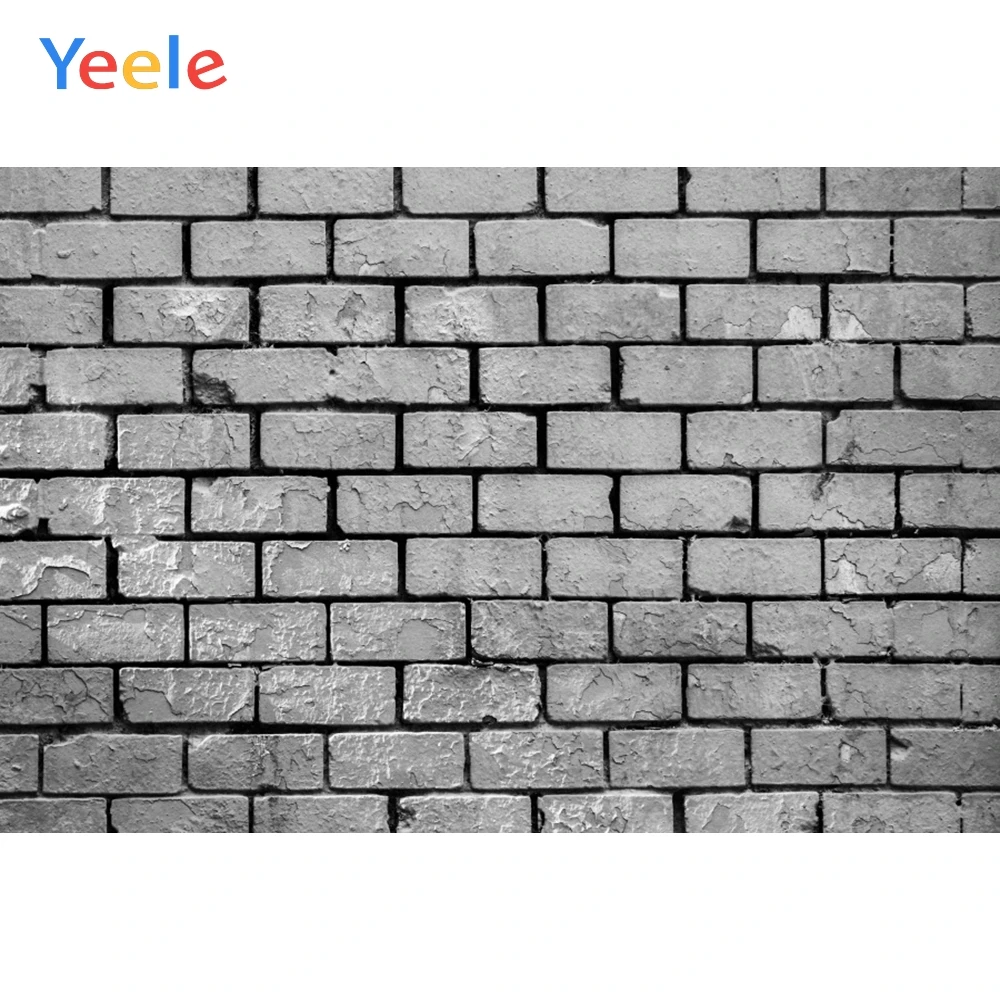 

Yeele Brick Wall Backdrops Vintage Gray Portrait Photography Background Custom Photographic Backdrop For Photo Studio