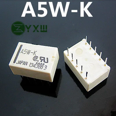 10 шт. A5W-K A5W-K-OH DIP-10 Реле 2x UM 5V аудио сигнал | Электроника