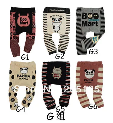 Roupa do Bebê das Crianças das Crianças Calças da Criança do Bebê dos Desenhos Ymlbid Lote pp Animados Calças Justas Compridas Warmer Busha Leggings 0-24m 6 Pçs - 8 Cheap Calças