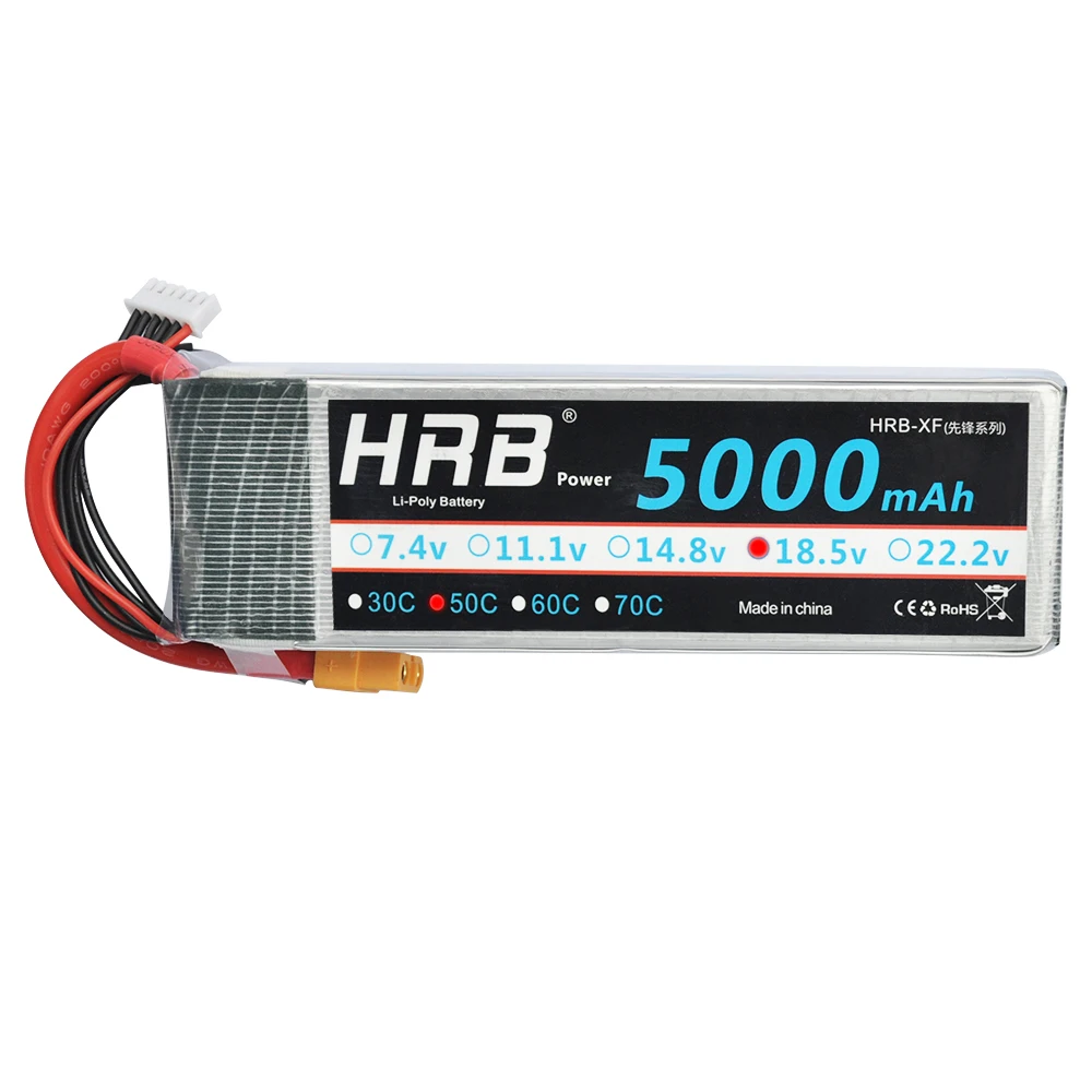 2 шт HRB 3S 11,1 v 5000mAh LiPo батарея 50C Max 100C с разъемом XT60 T для Traxxas 1:10 RC Slash Car Monster truck Drone