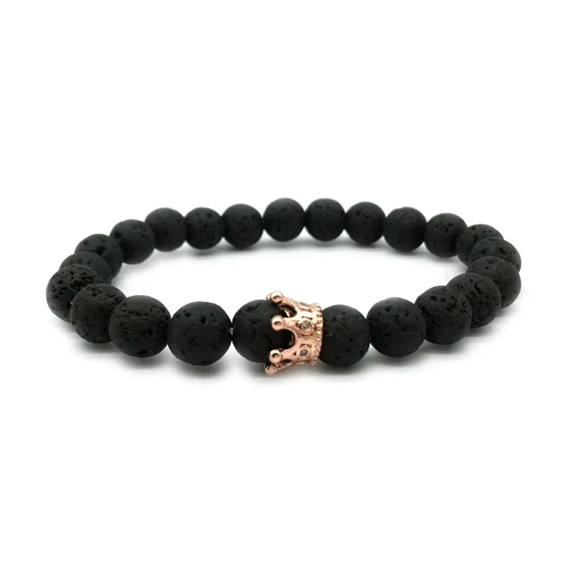 2Pc Couple His /& Her Friendship Lovers King Queen Crown Bracelets Beads Bracelet