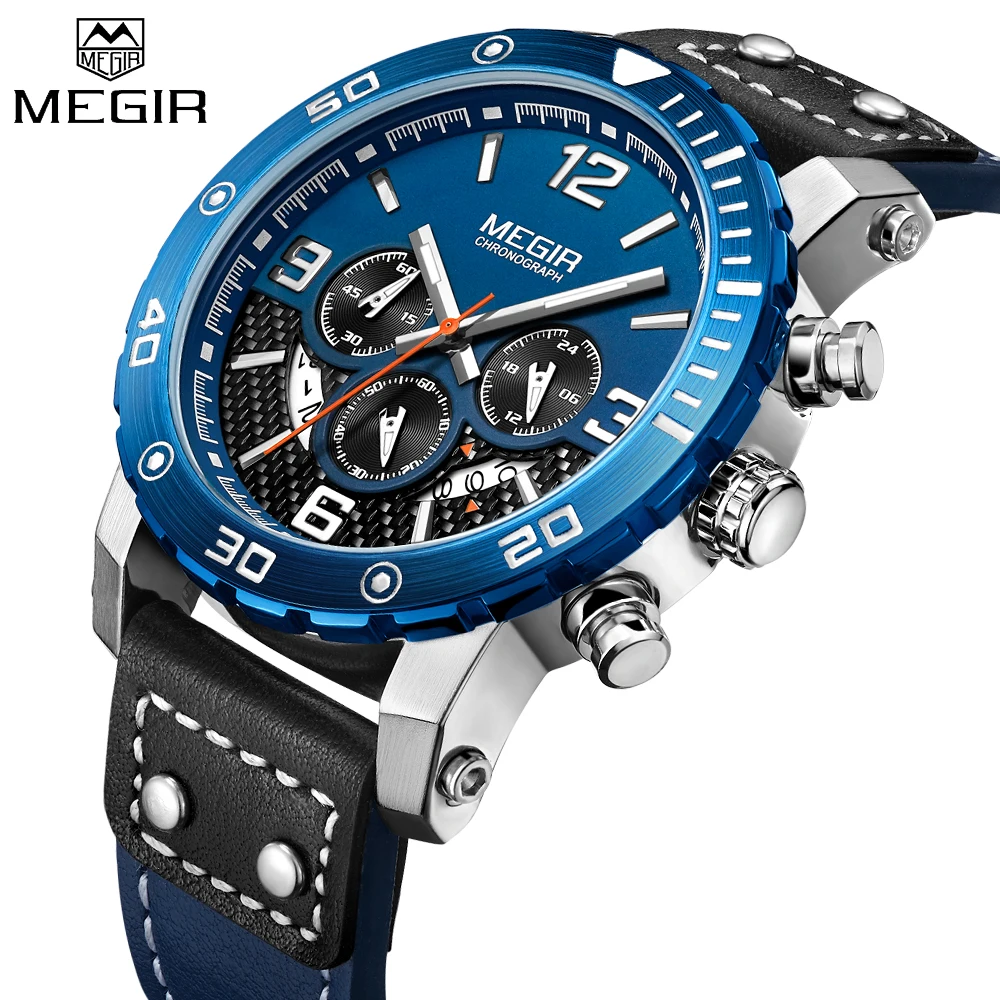 MEGIR 2018 New Sport Men Watch Brand Luxury Fashion Military Quartz Watches Waterproof Calendar Chronograph Relogio Masculino цена MEGIR 2018 New Sport Men Watch Brand Luxury Fashion Military Quartz Watches Waterproof Calendar Chronograph Relogio Masculino цены онлайн
