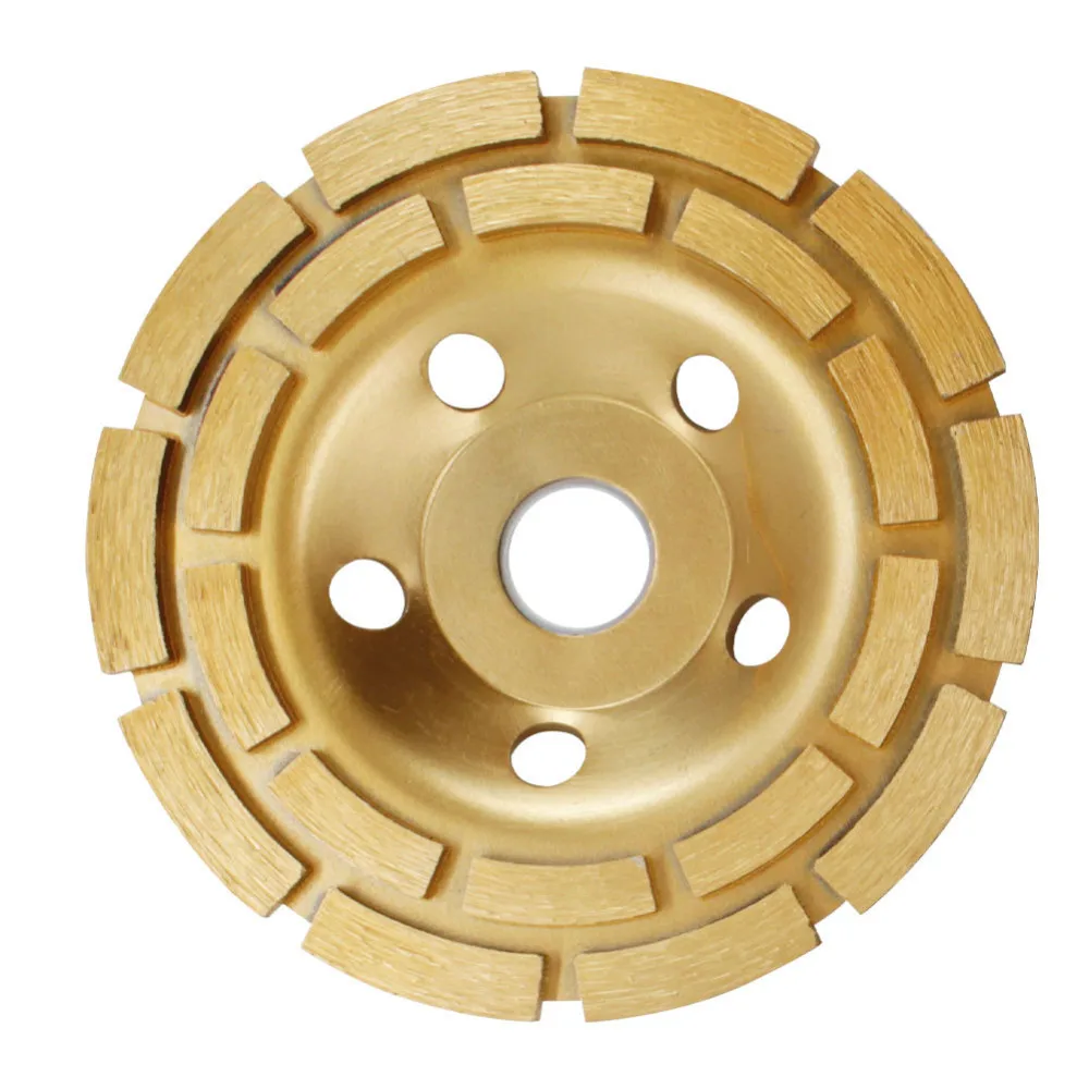 

1pc 5 Inch Diamond Segment Grinding Cup Wheel Sharpener Double Row Grinder Disc Concrete Granite Stone Marble Grind Cups Tool B4