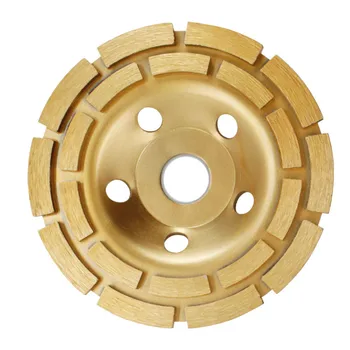 

1pc 5 Inch Diamond Segment Grinding Cup Wheel Sharpener Double Row Grinder Disc Concrete Granite Stone Marble Grind Cups Tool B4