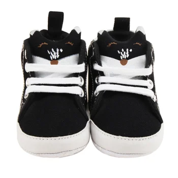

2017 spring fall canvas fox high help tie baby shoes fashion comfortable baby shoes 0-1 years old