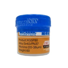 MECÂNICO de Pasta de solda Flux Solda De estanho XGSP80 XGSP80 Sn63/Pb37 Para estação De Solda de ferro placa de circuito SMT