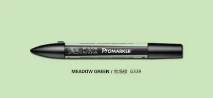 Winsor& Newton ProMarker двойной наконечник графический маркер ручка зеленые цвета кисти ручки - Цвет: meadow green