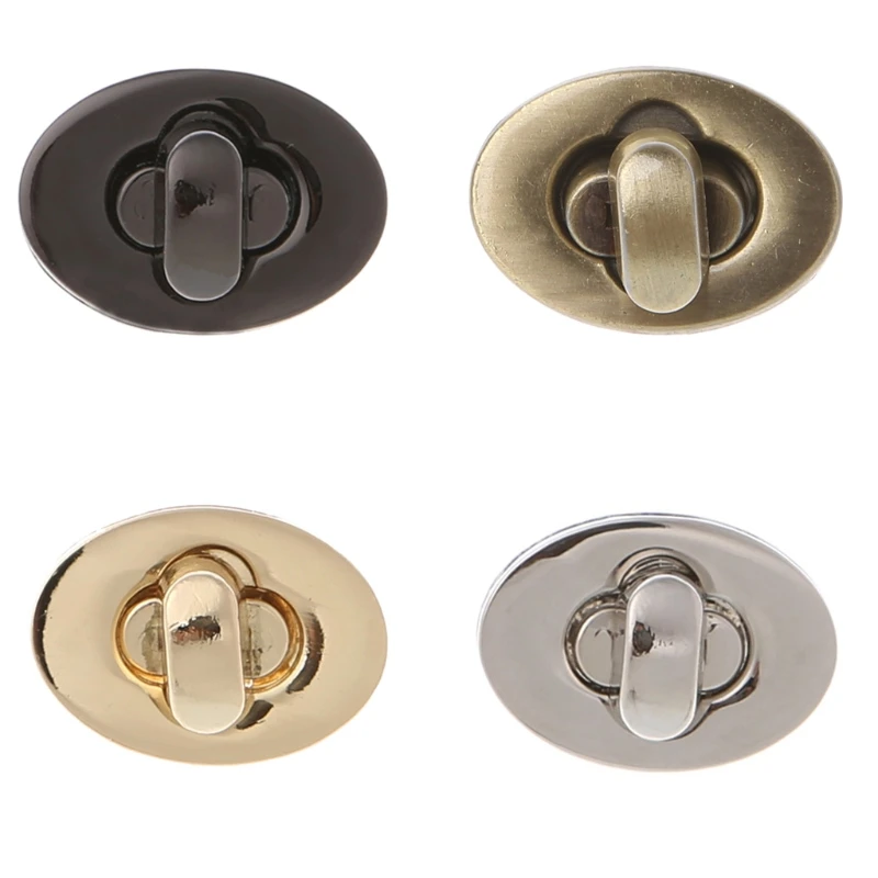 

Egg Shape Bag Twist Lock 4 Color Small Oval Handbags Case Alloy Catch Buckle DIY
