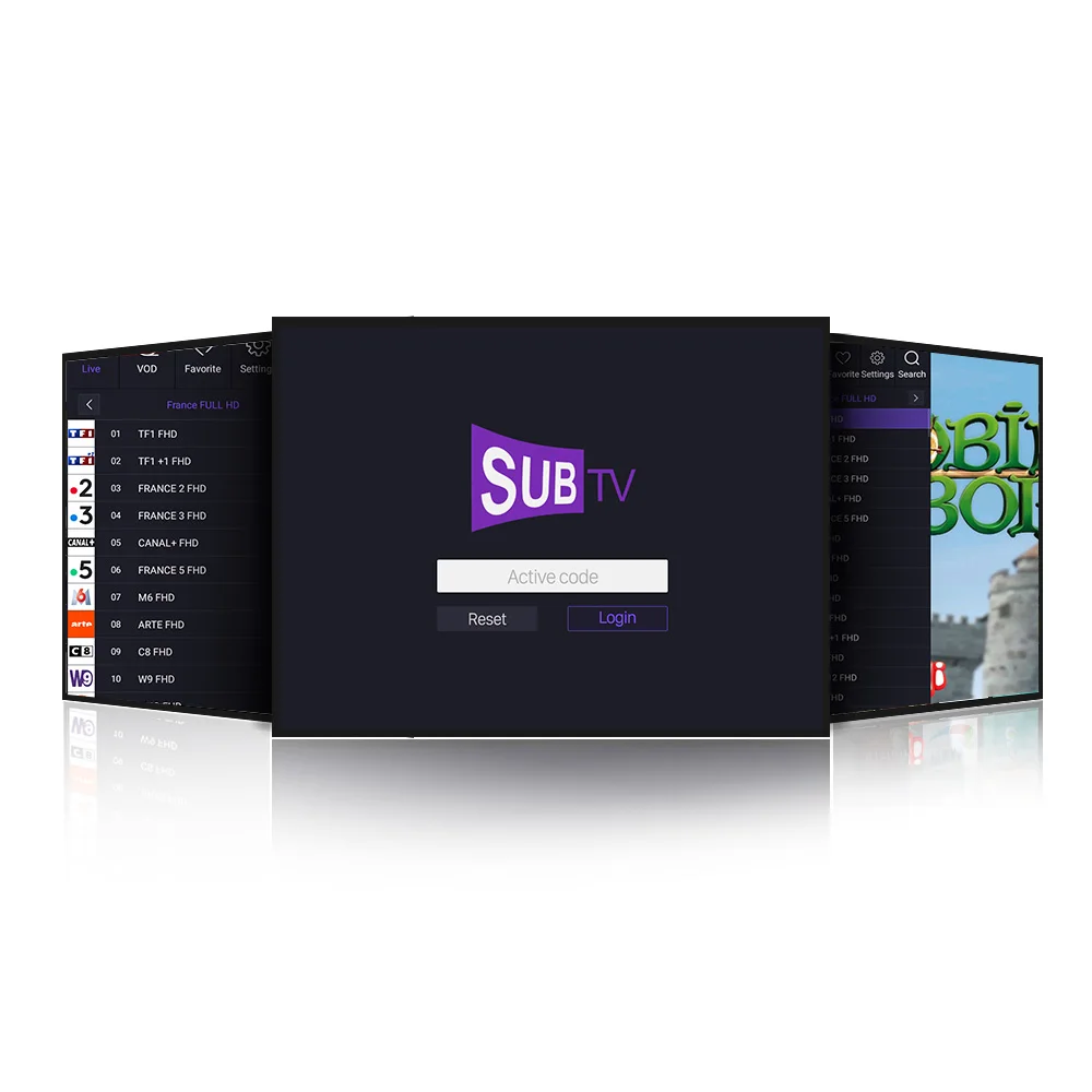 1 Year SUBTV IPTV Subscription Code IPTV France Full HD French Belgium Netherlands Portugal for Android IPTV M3u Mag25X Enigma2