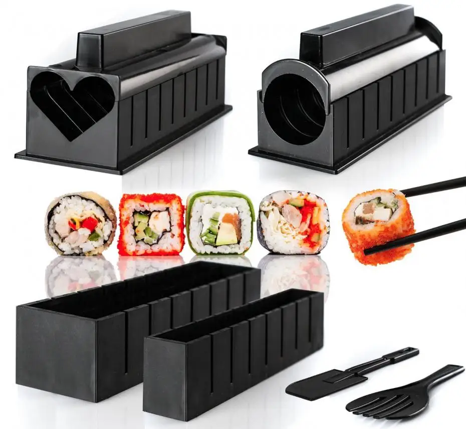 10 шт./Партия DIY набор для приготовления суши Пластиковая форма Onigiri риса наборы