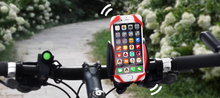 Top New 360 Degree Rotatable Bicycle Bike Phone Holder Handlebar Clip Stand cycling equipment  GPS navigator bracket 1